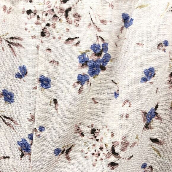 ASTR THE LABEL‎ Flutter Sleeve Faux Wrap Top PERIWINKLE FLORAL M - Picture 9 of 9